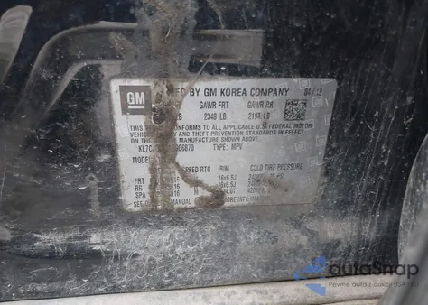 2019 Chevrolet Trax Lt z USA, uszkodzony, nr VIN KL7CJLSB3KB906870